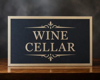 Wine Cellar SVG Cut File | Vintage Wine Room Sign, Home Bar Decor, Vinyl Cut Design (Digital Download)