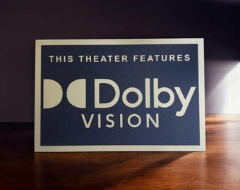Dolby Vision SVG Cut File | Home Theater, Movie Room Decor (Digital Download)