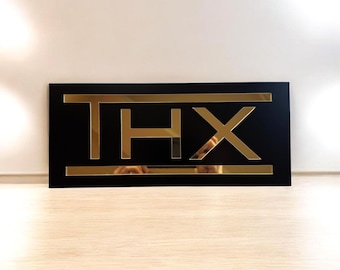 THX SVG Laser Cut File | Home Theater, Movie Room Decor DXF (Digital Download)
