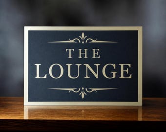 THE LOUNGE SVG Cut File | Vintage Lounge Sign, Bar Decor, Speakeasy Wall Art, Cricut & Silhouette Design (Digital Download)