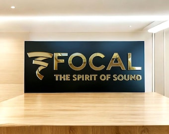 Focal Audio SVG Cut File | Audiophile Wall Decor, Hi-Fi Room Sign, Laser Cut & Vinyl Design (Digital Download)