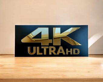 4K Ultra HD SVG Laser Cut File | Home Theater, Movie Room Decor DXF (Digital Download)