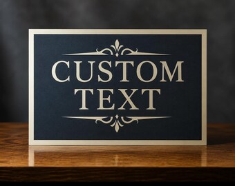 Custom Vintage Room Sign SVG | Personalized Custom Text Sign | Lounge Bar Wine Cellar Cigar Lounge | Cricut Cut File (Digital Download)