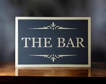 THE BAR SVG Cut File | Vintage Bar Sign, Lounge Decor, Speakeasy Wall Sign, Vinyl Cut Design (Digital Download)