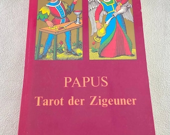 1985 Papus Tarot der Zigeuner – Libro de ocultismo alemán, Ansata Suiza, Guía de adivinación esotérica del tarot