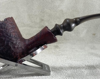 Vintage French Briar Smoking Pipe Woodart Siclaude 902 Freehand Rustic Estate Pipe