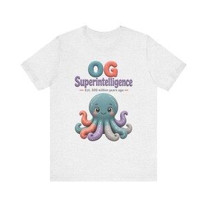 OG Superintelligence Octopus Tee | Retro Science Humor Shirt image 8
