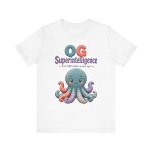 OG Superintelligence Octopus Tee | Retro Science Humor Shirt image 2