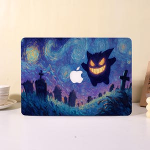 Gengar i Starry Night, MacBook Skyddsfodral Laptop Hårt Fodral för 2026 New Neo 13 Air 15/13/11 Mac Pro 16/15/14/13 tum M5 M4 M3 M2 M1