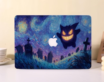 Gengar in Starry Night,MacBook Protective Case Laptop Hard Cover for 2026 New Neo 13 Air 15/13/11 Mac Pro 16/15/14/13 inch M5 M4 M3 M2 M1
