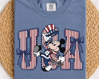 Retro Mickey America 250th Anniversary Shirt, 1776–2026 Patriotic T-shirt, USA Semiquincentennial Tee, Disney 4th of July Tee, WDW Trip Tees