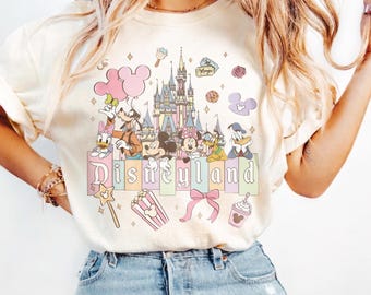 Comfort Colors Disneyland Castle Shirt, Mickey Disney Shirt, Mickey and Friends Shirt, Disneyland Shirt, Shirt for Women, Disney Trip 2026