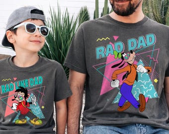 Comfort Colors® Disney Goofy And Max Goofy Shirt, Rad Dad And Rad Like Dad shirt, Disney Dad And Son Shirt, Disneyworld Fathers Day