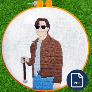 Kyle Inspired Embroidery Template PDF | Printable Fandom Pattern | 6” Hoop Digital Download