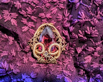 Filigree jewel pendant