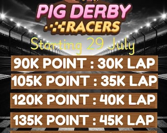 Monopoly_Go Pig Derby Racers Event Starting 29 July - Full Carry Point (Fast Delivery) - ( Me ) 3 : 1 ( You )