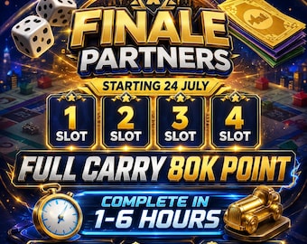 Monopoly_Go Event - Finale Partners - Full Carry 80k Point ( Fast Delivery )