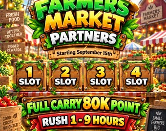 Evento Partner Monopoly_Go - Partner del Mercato Agricolo - Rimborso completo 80.000 punti - Consegna rapida