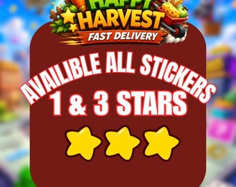 Mono_poly_GO 1- und 3-Sterne-Sticker (1 Stück) Happy Harvest Album