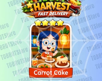 Karottenkuchen - Monopoly_Go Sticker 4 Sterne - Happy Harvest Album (Schnelle Lieferung)