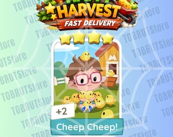 Piep Piep! - Monopoly_Go Sticker 4 Sterne - Happy Harvest Album (Schnelle Lieferung)