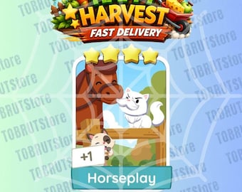 Horseplay - Monopoly_Go Sticker 4 Sterne - Happy Harvest Album (Schnelle Lieferung)