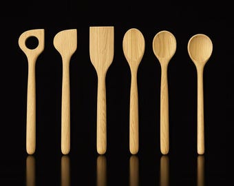 3D Printable Wooden Spoon & Spatula STL Set | Dollhouse Miniatures (Digital Download)