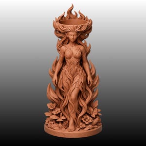 Skulptural vas STL-paket | Ansikts- och djurplanter, 3D-utskriftsfiler bild 3