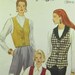 Semi Fitted Lined Vest With princess Seams And Low Armholes Plus Size 18 20 22 Sewing Pattern Vogue 8426