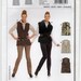 Semi Fitted Vest Women's Fashion Accessories Size 8 10 12 14 16 18 20 Sewing Pattern Burda 7854 Plus Size