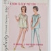 Pajamas Short Sleeves Neck Ribbon Drawstring Pants Panties Women's Sleepwear Size 14 Used Vintage Sewing Pattern Simplicity 5548