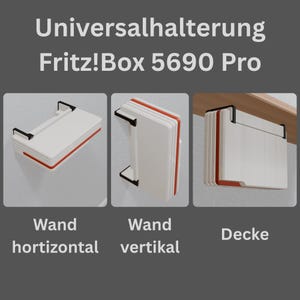 Wandhalterung / Deckenhalterung passend für AVM Fritz!Box 5690 Pro Fiber WLAN