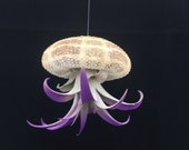 Air Plant in Alphonso Sea Urchin Choose your Plant Color Hanging Jellyfish Planter, Wholesale decor , Beach home tillandsia ocean jellyfish