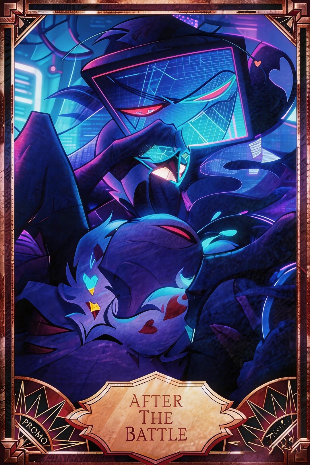 Hazbin Hotel Custom Fan Art Trading Card: Vox PREORDER Radiostatic Bar ...