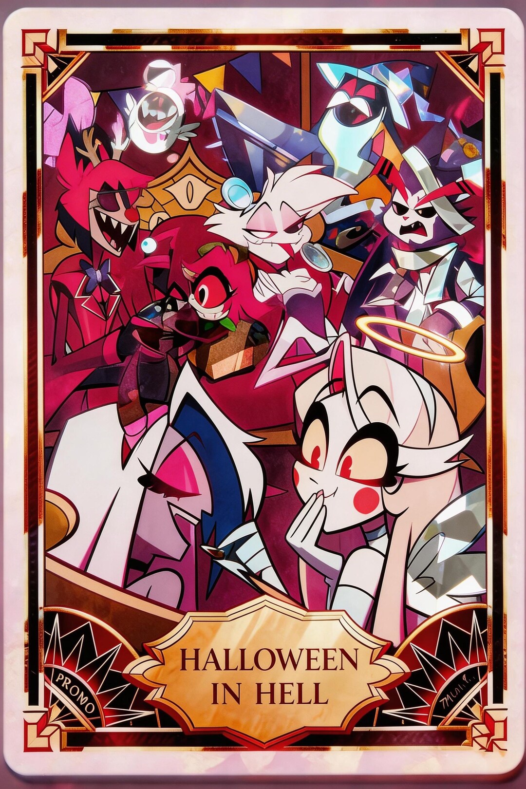 Hazbin Hotel Custom Fan Art Trading Card: Charlie Alastor Niffty ...