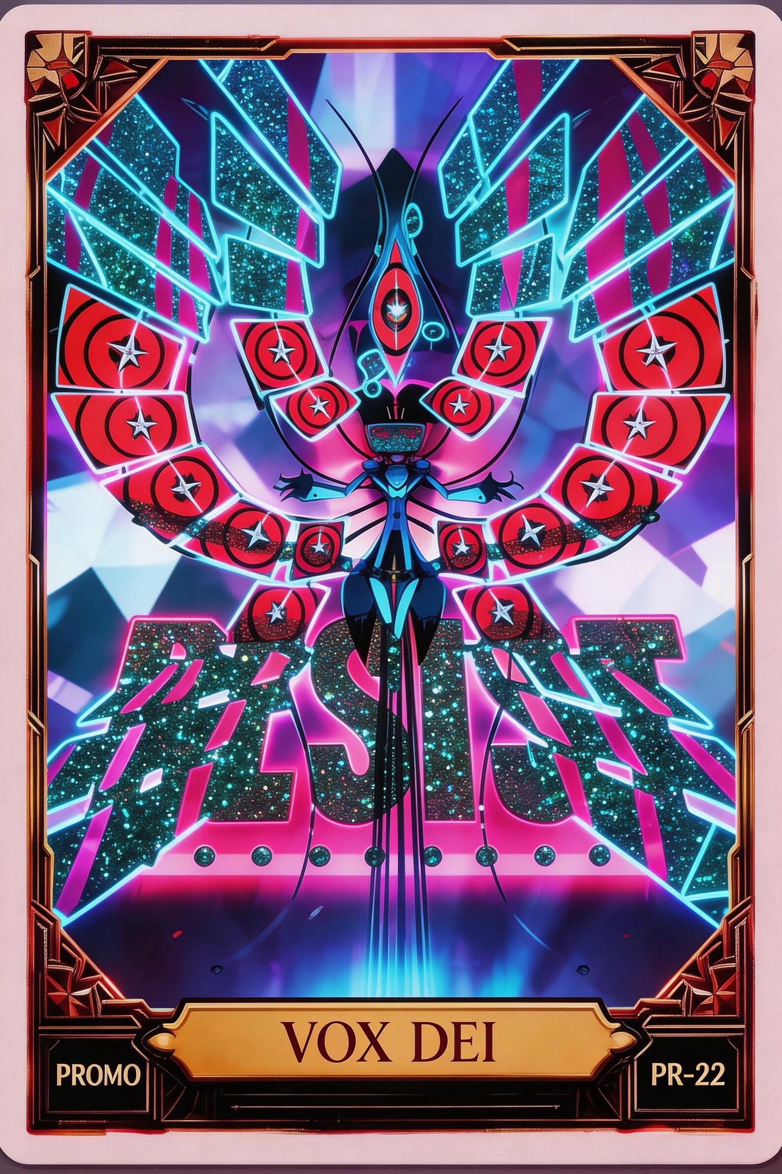 Hazbin Hotel Custom Fan Art Trading Card: Vox PREORDER Radiostatic Bar ...