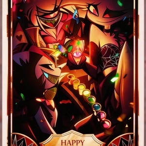 Hazbin Hotel Custom Fan Art Trading Card: Sin City Night PREORDER