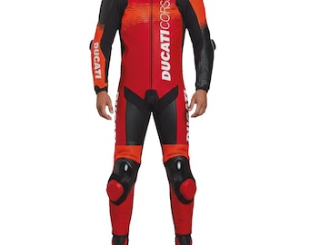 Ducati Corse C7 Racing Suit for Motorcycle Track and Road Wear
