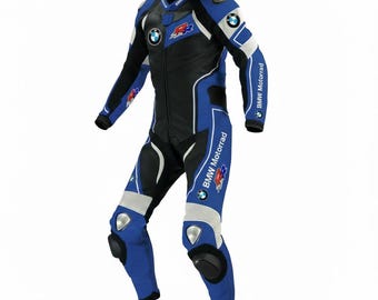 BMW Combinaison moto en cuir homologuée CE pour une utilisation sur route et sur piste