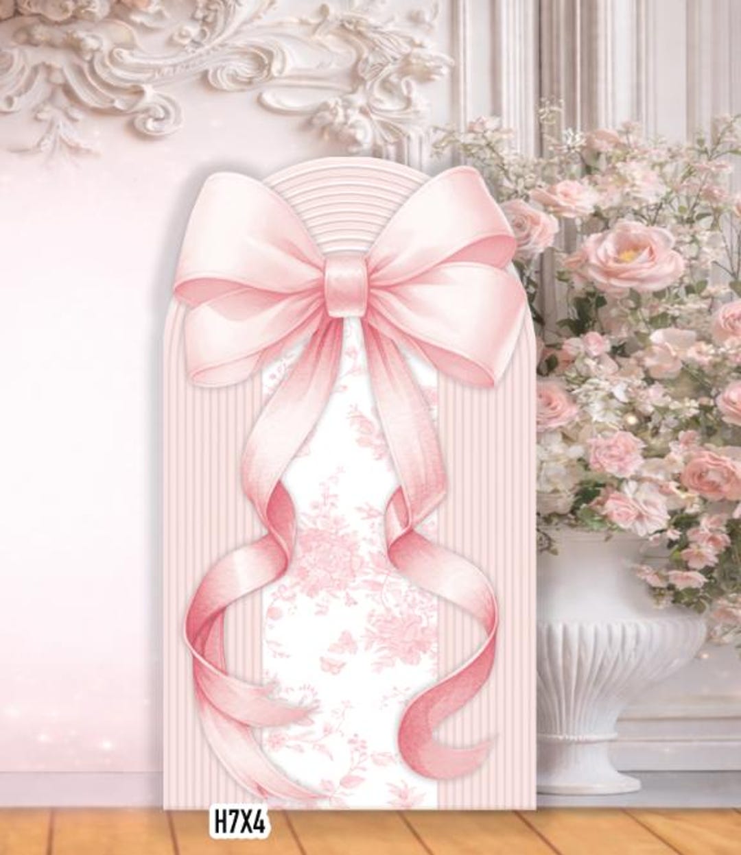 RA3704 Pink Bow Panel ARCH 3D SB Print on Coroplast - Etsy
