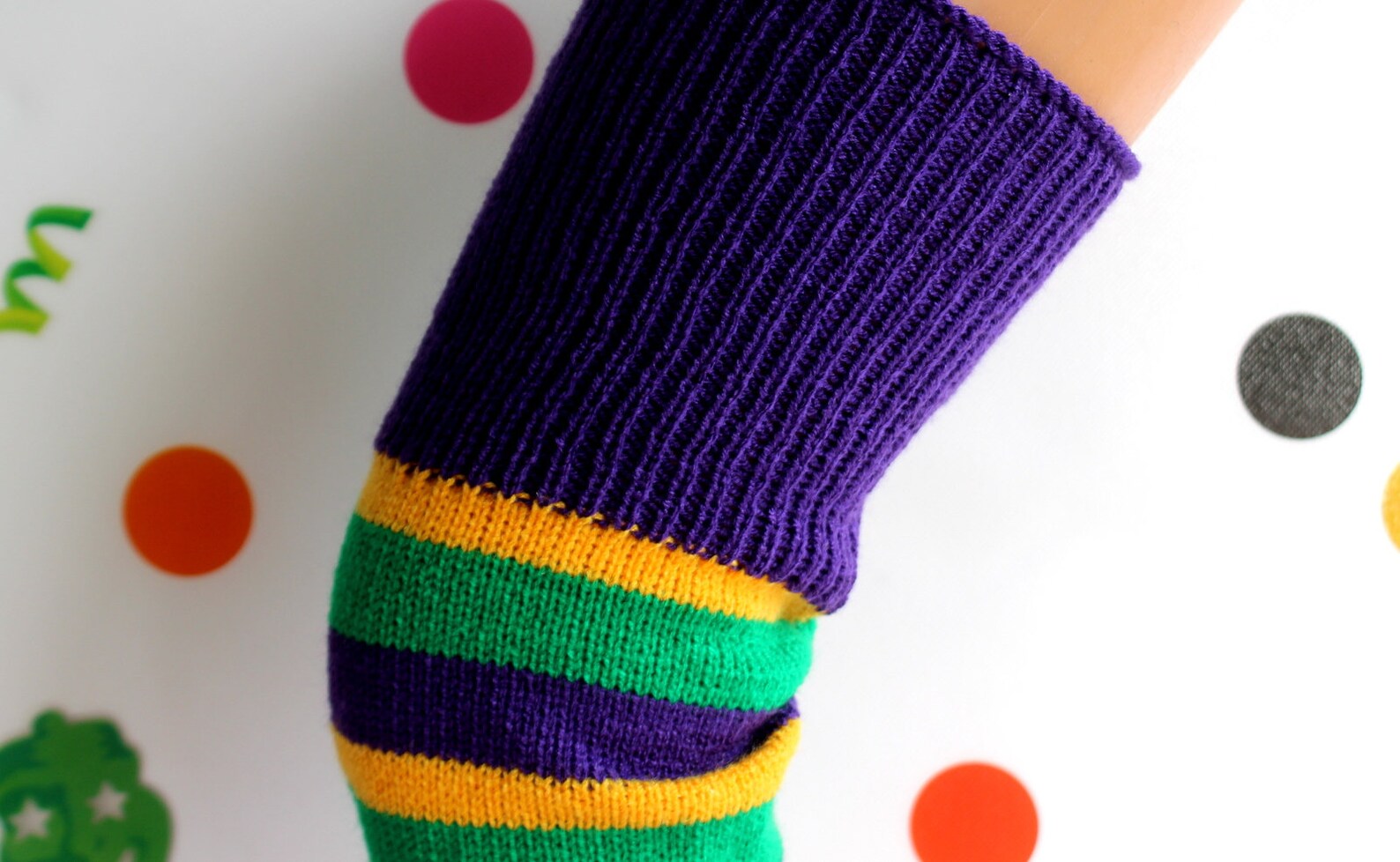 mardi gras leg warmers shein