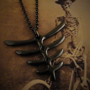 Sale 50% Off! Dark Jewelry, Goth Necklace, Gothic, Goth, Ribcage Necklace, Gothic Jewelry, Rib Jewelry, Gothic Necklace, Bone Necklace