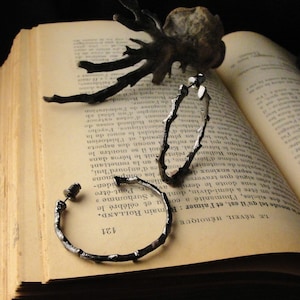 Hoops, Gothic Jewelry,  Thorn Jewelry, Gothic Hoop Earrings, Vampire Jewelry, Goth Jewelry, Gothic Hoops, Gothic, Vampire, Hoop Earrings