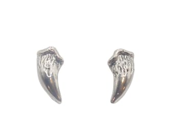 Fang Studs, Fang Earrings, Stud Earrings, Silver Fang Studs, Halloween Jewelry, Vampire Fangs, Gothic Jewelry, Gothic Earrings, Fangs