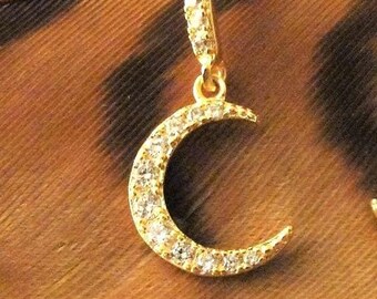 Sale! 30% Off! Single Moon Earring,  Moon Jewelry, Black Crescent Moon, Goth Jewelry, Moon, Crescent Moon, Drop Earring, Black Moon Earring