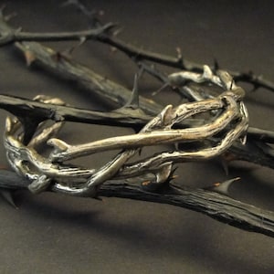 Gothic Cuff Bracelet, Vampire Jewelry, Silver Thorn Cuff, Gothic, Vampire, Cuff Bracelet, Branch Cuff, Branch Bracelet, Silver Twig Bracelet