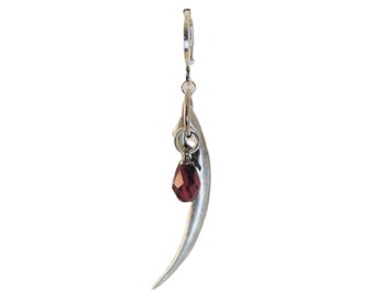 Gothic Jewelry,Vampire Fang Earring,Gothic Fang Earring,Halloween Jewelry, Silver Fang Earring, Goth Jewelry, Goth Earring, Vampire Earring,