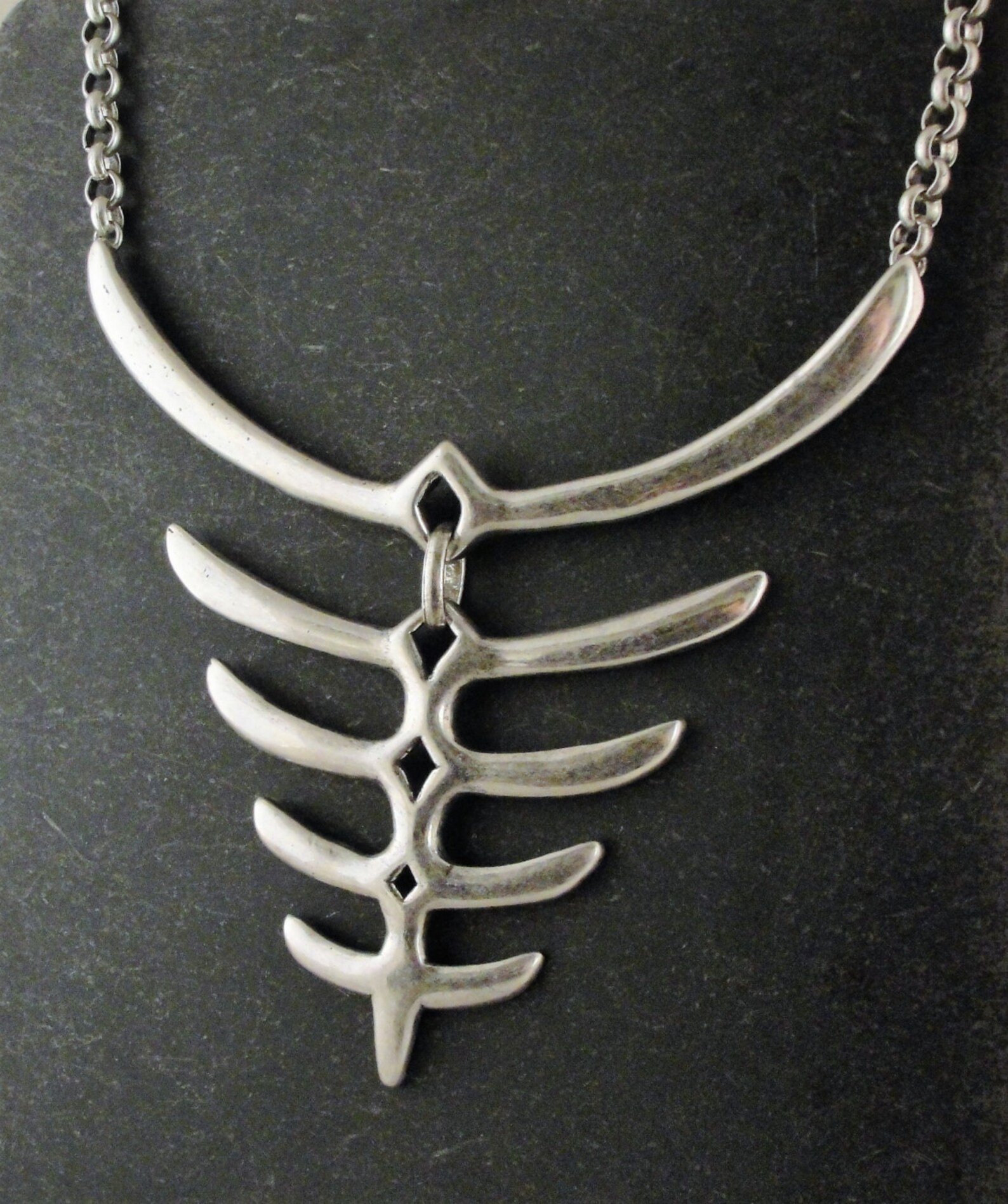 50% Off Ribcage Necklacedark Jewelry Goth Jewelry Bone - Etsy