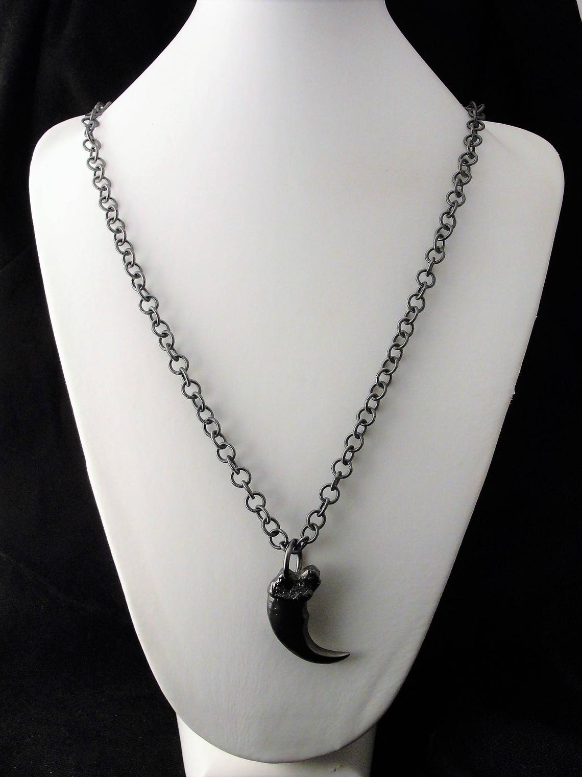 Goth Claw Necklacegoth Jewelry Men's Vampire Necklace Etsy