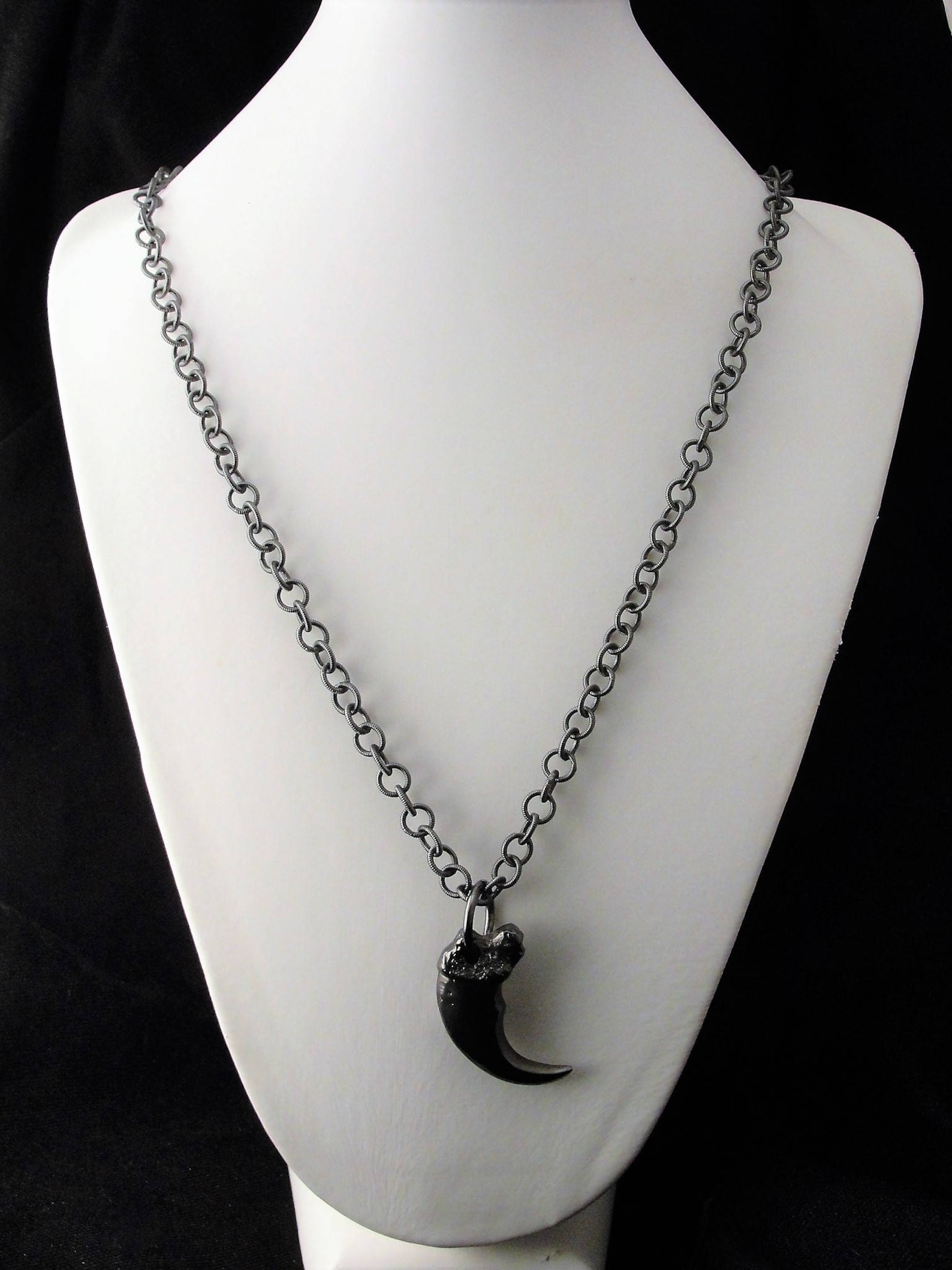 Goth Claw Necklacegoth Jewelry Men S Vampire Necklace Etsy